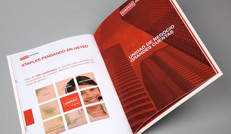 diseño editorial catalogo Staples